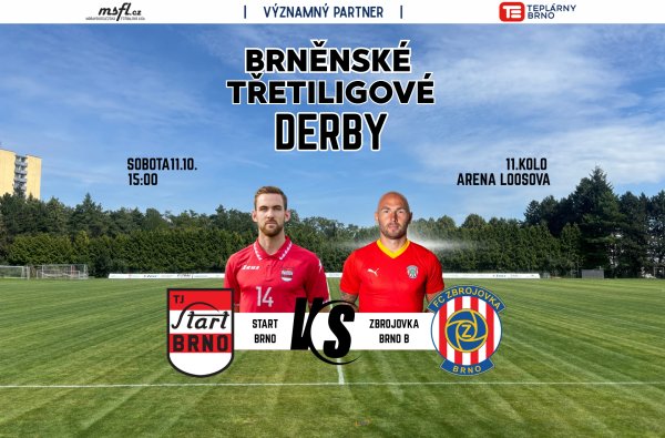 Brněnské třetiligové derby je tady!